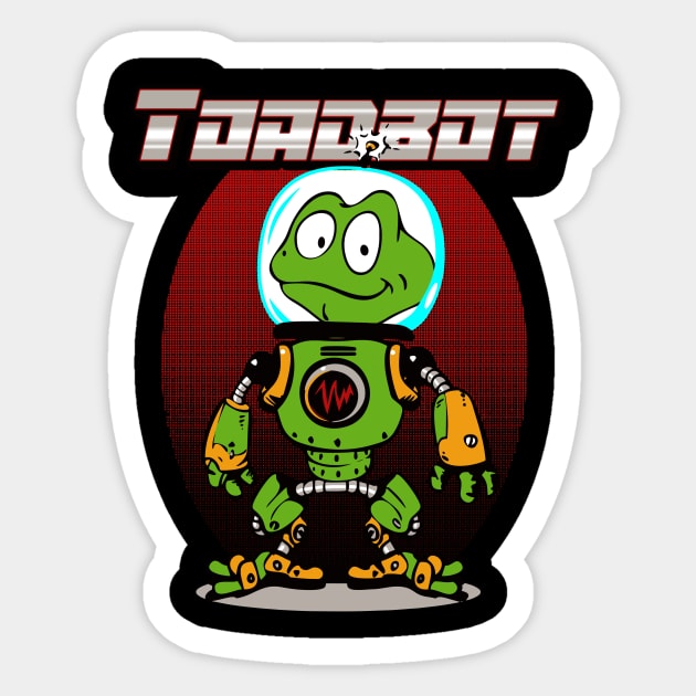 Robot Toad Sticker by King Stone Designs